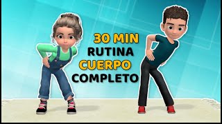 EJERCICIO DE CUERPO COMPLETO DE 30 MIN PARA NIÑOS ENTRENAMIENTO EN CASA [upl. by Ilohcin647]