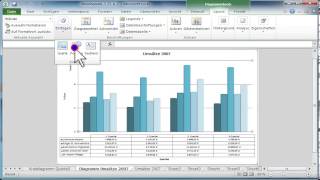 In Excel Zeichen Bilder Formen oder Textfelder in ein Diagramm einfügen [upl. by Annaul]