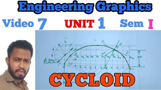 Video 7  cycloidengineering graphics Anna university engineering engineeringgraphics [upl. by Onfroi]