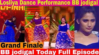 BIg boss Losliya Dance Performance BB jodigal Grand Finale Today [upl. by Elleraj]