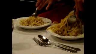 Felice a Testaccio Rome  Tonnarelli cacio e pepe Making of [upl. by Ientirb]