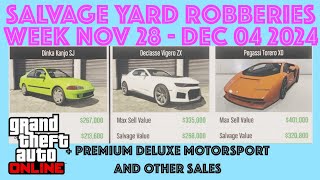 GTA Online  Salvage Yard Robberies  week Nov 28  Dec 04 2024 [upl. by Yennej249]