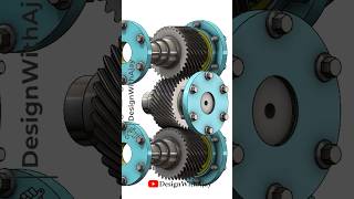 Design With Ajay  Crossed Helical Gears Link in Description designwithajay tutorial [upl. by Ssidnak]