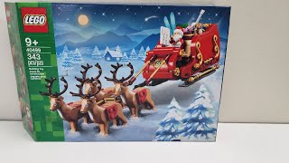 Lego Santas Sleigh 40499 Build [upl. by Aihc313]