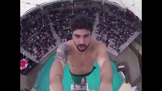 World record jumping from the highest diving board [upl. by Trabue677]