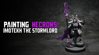 How to Paint White amp Magenta Necrons  Imotekh The Stromlord [upl. by Pickard]