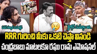 రఘు రామ ఎమోషనల్ CM Chandrababu Emotional Comments on Raghurama Krishnan Raju Arrest Incident [upl. by Estele]