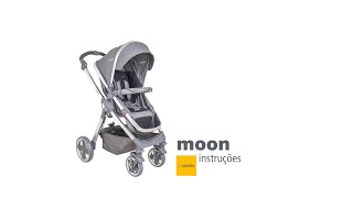 carrinho moon  travel system  instruções [upl. by Aitercal]