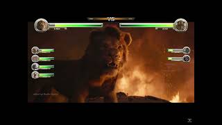 Simba vs Scar battle with healthbars [upl. by Areval642]