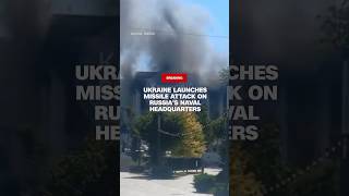 Ukraine launches missile attack on Russias naval headquarters [upl. by Leuamme]