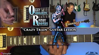 Ozzy Osbourne  Crazy Train Guitar Lesson Randy Rhoads [upl. by Davison930]