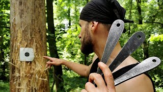 10 Knife Throwing Techniques With World ChampionAdam Celadin [upl. by Eynenihc13]