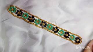 Beaded Daisy flower Bracelet Seed Bead Daisy Chain Bracelet  How to make crystal bracelet [upl. by Nuj]