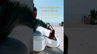 Sacral amp Solar Plexus Chakra Crystal Sound Bowl Bath  Release  Receive  Live Your Best  Affirm [upl. by Suaeddaht]