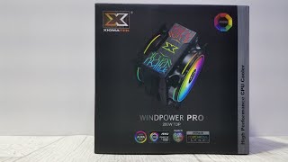 xigmatek windpower pro rgb cpu cooler unboxing and installation [upl. by Ecinrev]