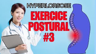 HYPERLORDOSE LOMBAIRE  EXERCICE POSTURAL 3 [upl. by Howard]