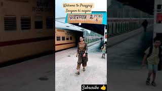 Welcome to sangam  prayagraj ma ganga and yamuna sangm  like and subscribe 👍 [upl. by Lichter]