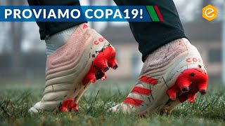 TEST IN CAMPO di adidas COPA 19  scarpa in pelle SENZA LACCI [upl. by Anuska]