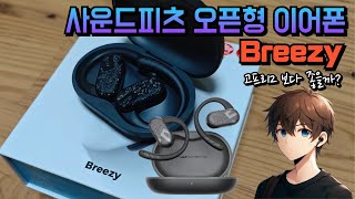 가변형 이어후크의 완전오픈형 이어폰 사운드피츠 브리지 SOUNDPEATS Breezy [upl. by Thorin]