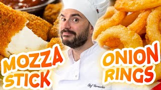 Mozza Stick Onion Rings  l’Apéro du Kiff [upl. by Salaidh]