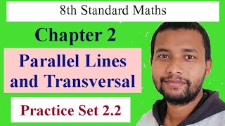 Practice Set 22  parallel lines and transversal std 8 22 [upl. by Gyimah]