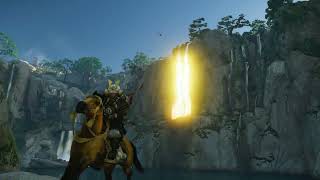 Ghost Of Tsushima Shining waterfall glitch [upl. by Ellenrad]