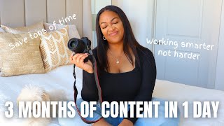 How to Batch Content for Youtube LIKE A BOSS 3 Months of Content in 3 Weeks  Vlogmas Day 3 [upl. by Glassman305]