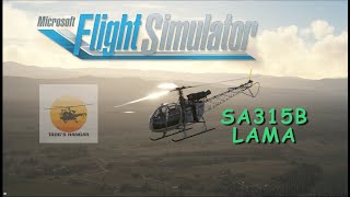 MSFS SA315B Lama  Taogs Hangar  Real Helicopter Pilot Plays Microsoft Flight Simulator [upl. by Tartaglia]