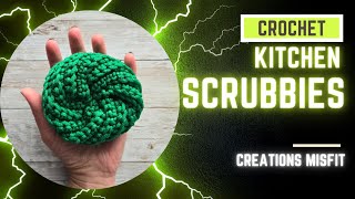 Crochet Spiral Kitchen Scrubbies [upl. by Malchy926]