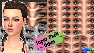 SUPER PACK DE OLHOS  DOWNLOAD THE SIMS 4 [upl. by Shuler]