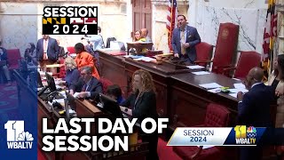 Clock ticking on final day of Maryland Legislative Session 2024 [upl. by Eelsew272]