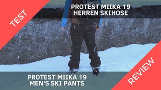 Protest Herren Skihose MIKKA 1920K TestReview  RucksackGuidede [upl. by Boiney]