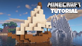 How to Build a Simple Small Boat  Minecraft Tutorial [upl. by Telrats]