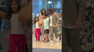 AlluArjun and his family are back in Hyderabad after celebrating AlluSnehaReddys birthday in Goa [upl. by Shelbi885]