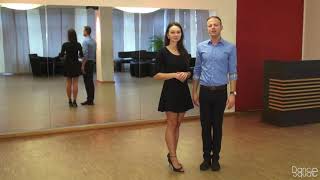 Langsamer Walzer Schritte Linksdrehung  Waltz Basics Dance Tutorial Reverse Turn [upl. by Allbee]