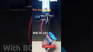 How To Make Fire Alarm BC547🔥 projectexperiment shorts diytrending [upl. by Mraz]