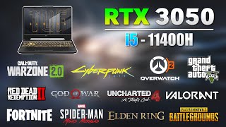 ASUS TUF F15  i5 11400H  RTX 3050 Laptop Gaming Test in 2023 [upl. by Eerehs]