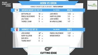 Hornsey CC 1st XI v Brondesbury CC 1st XI [upl. by Celestyna]