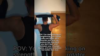 Strengthen your rotator cuff and posture with this exercise [upl. by Kelda]