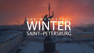 One Wonderful Winter in SaintPetersburg  Настоящая зима в СанктПетербурге аэросъемка 4k UltraHD [upl. by Arracot467]