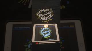 Bible verse T Shirt Reveal Psalm 136 His Love Endures Forever [upl. by Fishbein689]