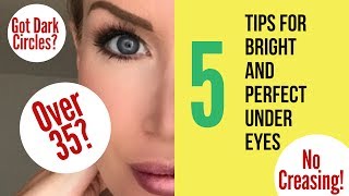 5 Tips for PERFECT Under Eyes Cover Dark Circles with NO CREASING [upl. by Ayotnahs949]