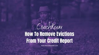 How To Remove Evictions From Your Credit Reports [upl. by Mackenzie169]