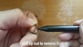 How to replace LAZARITE M pen tip [upl. by Suehtomit]