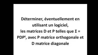 Analyse en Composantes Principales  ACP002  Décomposition de la matrice de corrélation [upl. by Uwton]