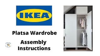 IKEA Platsa Wardrobe assembly instructions IKEA Wardrobes with no nails or screws [upl. by Neirb]