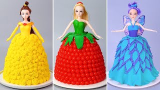 Beautiful Barbie Doll Cake Decorating 👑 Tsunami Doll Cake  Awesome Cake Decorating Tutorial [upl. by Dinsmore147]