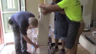 Part 2 of 4 How to Install a Fireplace Mantel Chimney Piece amp Hearth [upl. by Anzovin]