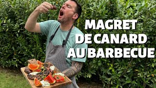 RECETTE DE NORBERT  MAGRET DE CANARD AU BARBECUE [upl. by Ragouzis]