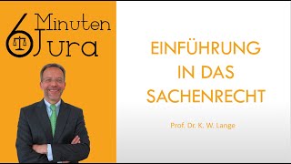 Einführung in das Sachenrecht [upl. by Amador]